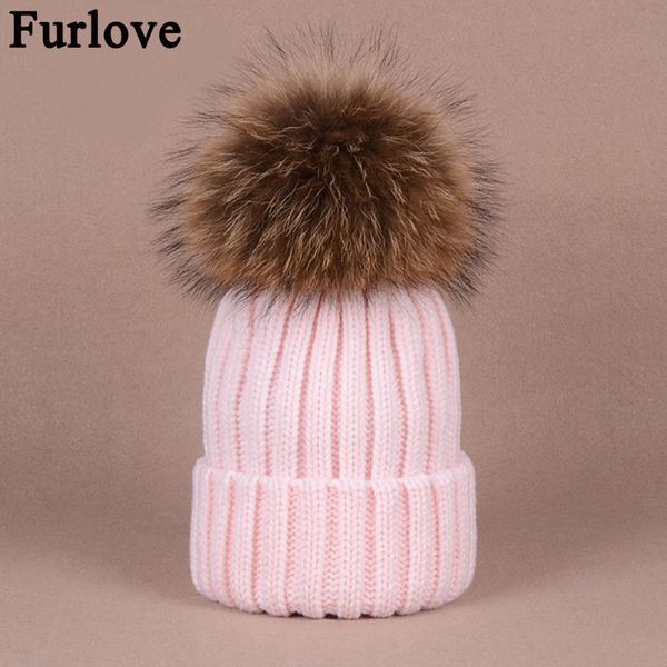 Furlove реального енота мех женская зимняя шапка из натурального меха помпон женщин
Furlove реального енота мех женская зимняя шапка из натурального меха помпон женщин