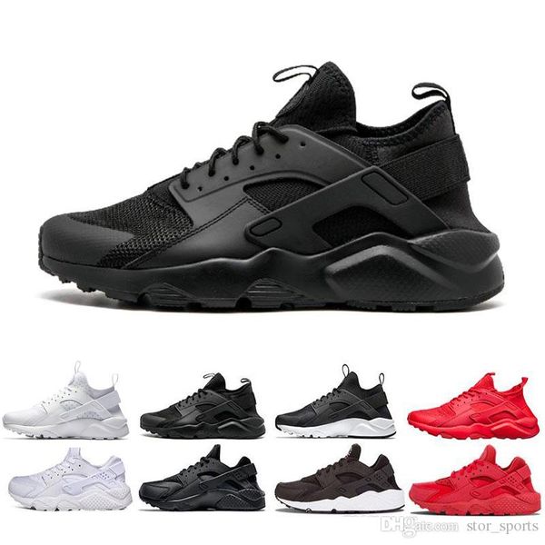 

Air Huarache 4.0 1.0 классический тройной белый черный красный Мужчины Женщины Huarache обувь