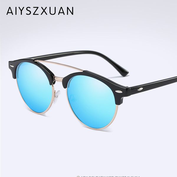 aiyszxuan round lens alloy frame sunglasses women brand designer oculos de sol feminina k1282, White;black
aiyszxuan round lens alloy frame sunglasses women brand designer oculos de sol feminina k1282, White;black