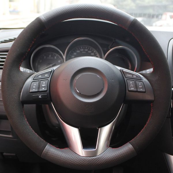 black genuine leather suede diy car steering wheel cover for mazda cx-5 cx5 atenza 2014 new mazda 3 cx-3 2016 scion ia 2016
black genuine leather suede diy car steering wheel cover for mazda cx-5 cx5 atenza 2014 new mazda 3 cx-3 2016 scion ia 2016