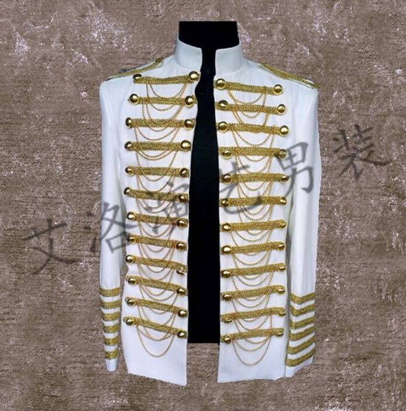 men suits designs masculino homme terno stage costumes for singers men royal blazer dance clothes jacket style dress punk white, White;black
men suits designs masculino homme terno stage costumes for singers men royal blazer dance clothes jacket style dress punk white, White;black