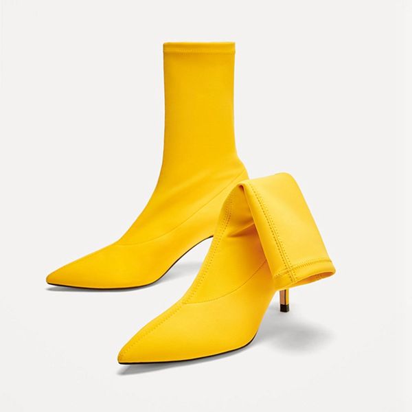 2019 new women boots stretch mid-calf boots pointed toe women booties shoes solid color elastic cloth spring and autumn, Black
2019 new women boots stretch mid-calf boots pointed toe women booties shoes solid color elastic cloth spring and autumn, Black