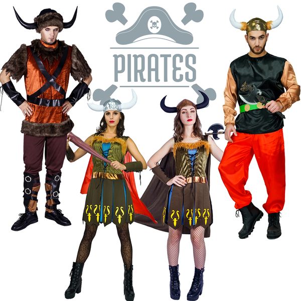new arrival viking pirate costume cosplay party imitation halloween deluxe pirate for women dress for men, Black;red
new arrival viking pirate costume cosplay party imitation halloween deluxe pirate for women dress for men, Black;red
