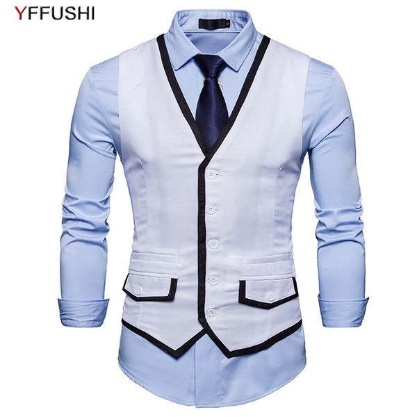 yffushi 2018 new men vest spring single breasted 4 solid colors vest casual style fashion design slim fit s-xxl, Black;white
yffushi 2018 new men vest spring single breasted 4 solid colors vest casual style fashion design slim fit s-xxl, Black;white