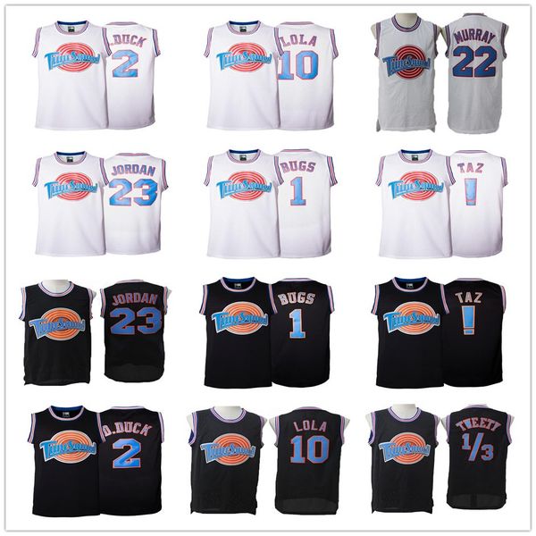 space jam 23 michael 1 bugs 2 daffy duck 10 lola bunny taz 1/3 tweety 22 bill murray curry black white tune squad movie basketball jerseys
space jam 23 michael 1 bugs 2 daffy duck 10 lola bunny taz 1/3 tweety 22 bill murray curry black white tune squad movie basketball jerseys