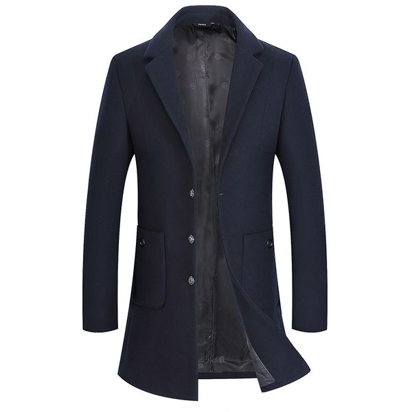 casual fashion long wool coat long sleeve solid wool blend coat and jacket warm single breasted men coats autumn winter, Black
casual fashion long wool coat long sleeve solid wool blend coat and jacket warm single breasted men coats autumn winter, Black