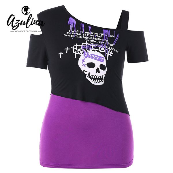 azulina plus size summer skull cold shoulder t-shirt women causal skew collar short sleeve t shirt ladies 2018 clothing 5xl, White
azulina plus size summer skull cold shoulder t-shirt women causal skew collar short sleeve t shirt ladies 2018 clothing 5xl, White