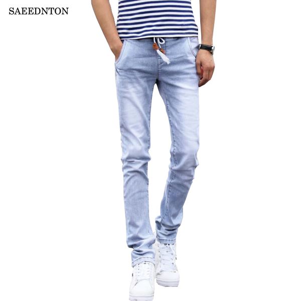 2018 new fashion men's casual stretch skinny jeans trousers tight denim pants solid color jeans men brand mens designer, Blue
2018 new fashion men's casual stretch skinny jeans trousers tight denim pants solid color jeans men brand mens designer, Blue
