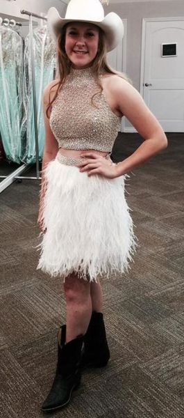 2018 prom dresses two piece beaded cocktail party gowns tulle graduation gowns short elegant beaded halter homecoming dresses for student, Blue;pink
2018 prom dresses two piece beaded cocktail party gowns tulle graduation gowns short elegant beaded halter homecoming dresses for student, Blue;pink