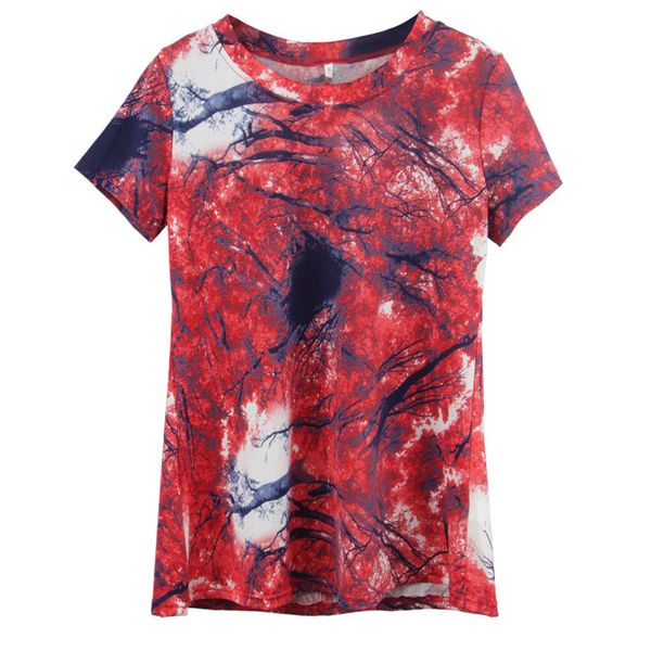 spring lady's t-shirt printing spring stretch for women's short sleeved dress, White
spring lady's t-shirt printing spring stretch for women's short sleeved dress, White