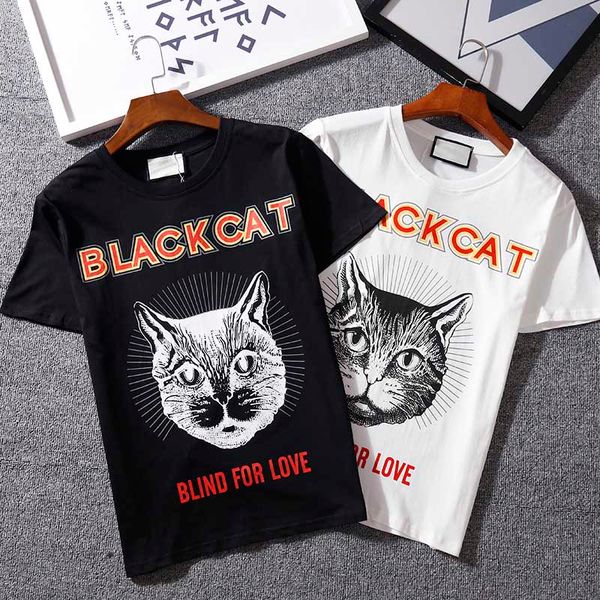 Top quality Summer Cotton T-Shirts tee cat head print streets Luxury black white 615
Top quality Summer Cotton T-Shirts tee cat head print streets Luxury black white 615
