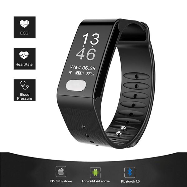 sports fitness tracker smart bracelet t6 heart rate monitor ecg blood pressure fitness band pulse wrist watch for men and women, Slivery;brown
sports fitness tracker smart bracelet t6 heart rate monitor ecg blood pressure fitness band pulse wrist watch for men and women, Slivery;brown