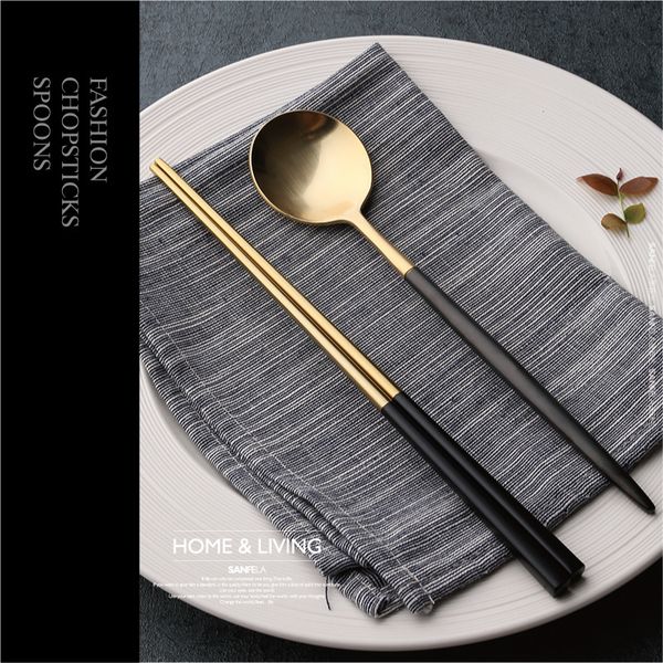 eco friendly 304 stainless steel korean spoon sushi metal chopsticks reusable square chop stick long handle scoop portable tableware set
eco friendly 304 stainless steel korean spoon sushi metal chopsticks reusable square chop stick long handle scoop portable tableware set
