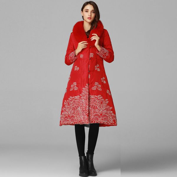 manufacturers wholesale 2018 winter coat women fur collar maolingcixiu jacket female long warm jacket embroidery plus size, Black
manufacturers wholesale 2018 winter coat women fur collar maolingcixiu jacket female long warm jacket embroidery plus size, Black
