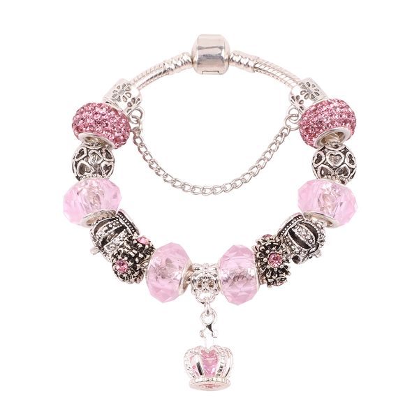 aifeili european fashion cute style pink pendant beads series diy suitable for women bracelet trend jewelry, Black
aifeili european fashion cute style pink pendant beads series diy suitable for women bracelet trend jewelry, Black