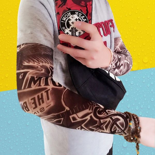 2 pcs/lot punk men women uv sunscreen skull theme fake tattoo sleeves arm warmers (color: multicolor) popular, Blue;gray
2 pcs/lot punk men women uv sunscreen skull theme fake tattoo sleeves arm warmers (color: multicolor) popular, Blue;gray