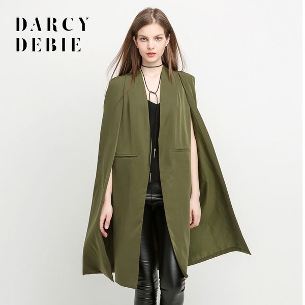 darcydebie 2017 women casual open front blazer suits with pocket cape trench coat duster coat longline cloak poncho, Tan;black
darcydebie 2017 women casual open front blazer suits with pocket cape trench coat duster coat longline cloak poncho, Tan;black