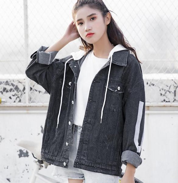 send denim coat women spring 2018 new style loose and comfortable korean autumn jacket, Black;brown
send denim coat women spring 2018 new style loose and comfortable korean autumn jacket, Black;brown
