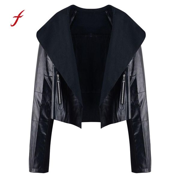 feitong 2018 new women coat harajuku casual autumn winter zipper detail lapel jackets blouse overcoat manteau femme hiver, Black;brown
feitong 2018 new women coat harajuku casual autumn winter zipper detail lapel jackets blouse overcoat manteau femme hiver, Black;brown