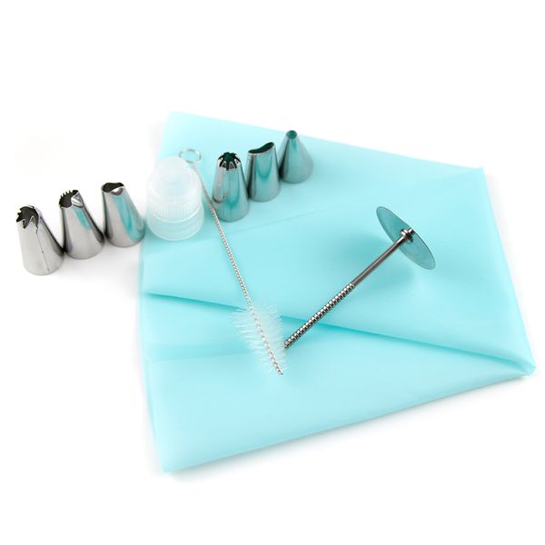 10pc/set silicone diy icing piping cream pastry bag+6 cake nozzle tips decorating tools+stainless steel needles+ cleaning brush
10pc/set silicone diy icing piping cream pastry bag+6 cake nozzle tips decorating tools+stainless steel needles+ cleaning brush