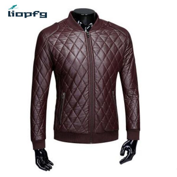 wholesale- 2017 autumn winter men' leather cotton clothing version slim collar coat warm thick wash pu leather men winte jackes wm83, Black
wholesale- 2017 autumn winter men' leather cotton clothing version slim collar coat warm thick wash pu leather men winte jackes wm83, Black