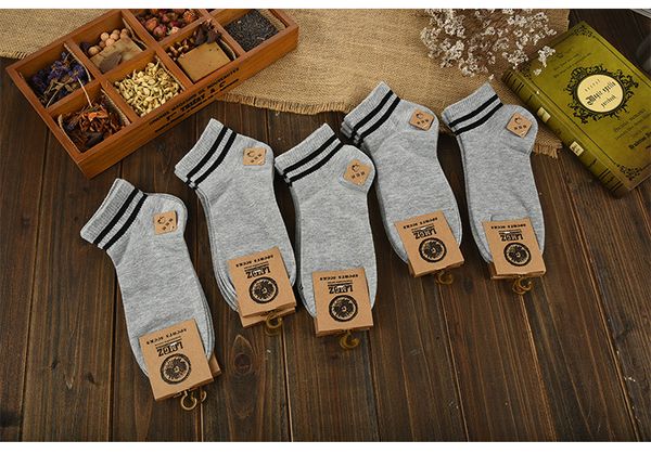 Mens Cotton Ankle Socks Simple Black White and Gray 3 Colors Striped Breathable Sports Socks 10 Pairs in One Color per Lot
Mens Cotton Ankle Socks Simple Black White and Gray 3 Colors Striped Breathable Sports Socks 10 Pairs in One Color per Lot