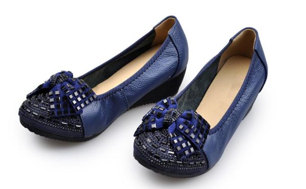 send 2018 in the spring and autumn middle heel slope heel round head bowknot women's shoes, Black
send 2018 in the spring and autumn middle heel slope heel round head bowknot women's shoes, Black