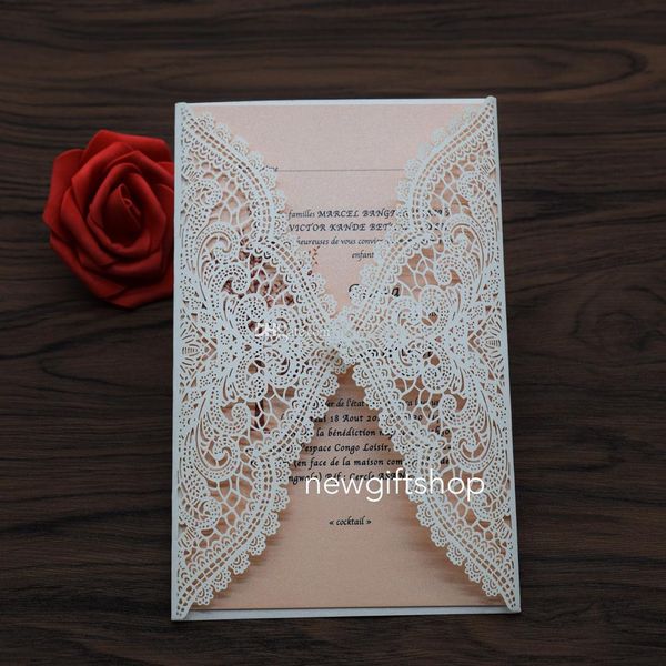 Laser Cut Wedding Invites 2019 Elegant Ivory Lace Flower Evening Dinner Invitation Party Invitation Cards with Envelope FREE PRINTING
Laser Cut Wedding Invites 2019 Elegant Ivory Lace Flower Evening Dinner Invitation Party Invitation Cards with Envelope FREE PRINTING