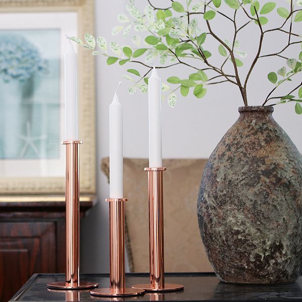 slim column shape taper candle holder in rose gold / silver color wrought iron candlestick living dining room centerpieces home decoration
slim column shape taper candle holder in rose gold / silver color wrought iron candlestick living dining room centerpieces home decoration