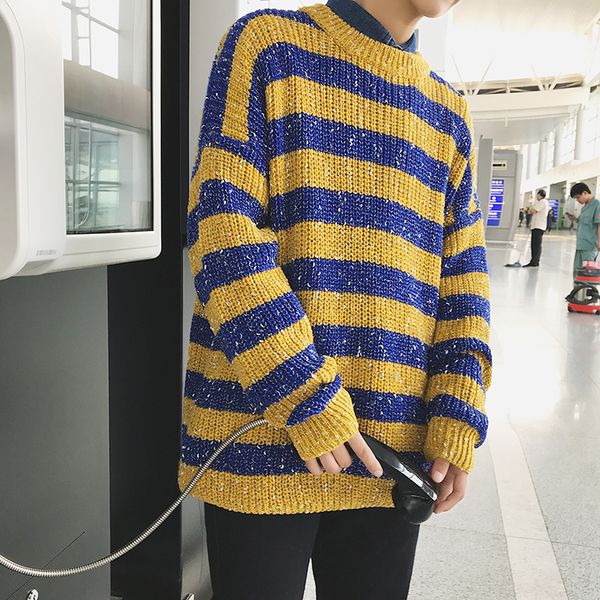mixcubic 2018 autumn korean style stripe pattern knitwear sweater men casual loose striped hedging sweater for men size -xl, White;black
mixcubic 2018 autumn korean style stripe pattern knitwear sweater men casual loose striped hedging sweater for men size -xl, White;black