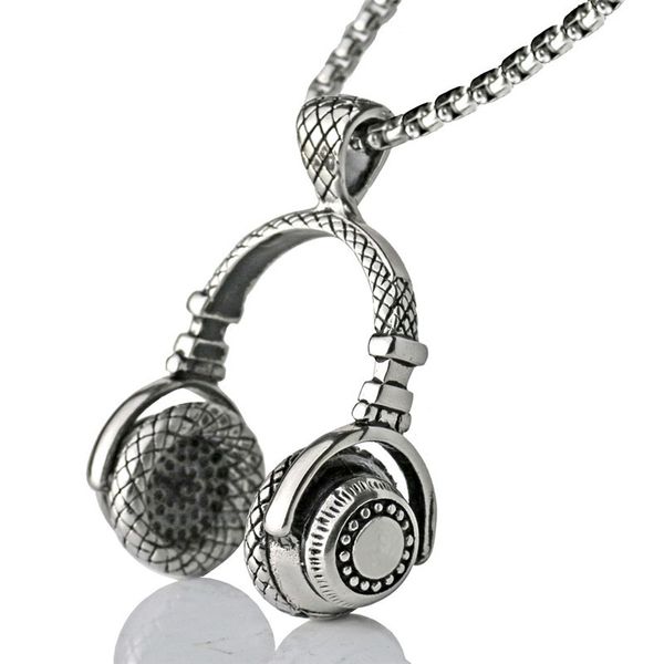 mdnen music dj headphone pendant necklaces stainless steel chain men women hip hop jewelry rock headset necklace music gift, Silver
mdnen music dj headphone pendant necklaces stainless steel chain men women hip hop jewelry rock headset necklace music gift, Silver