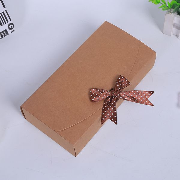 23*11.5*5cm kraft paper box with ribbon for scarf rectangle brown packaging box birthday gift wedding favor wholesale
23*11.5*5cm kraft paper box with ribbon for scarf rectangle brown packaging box birthday gift wedding favor wholesale