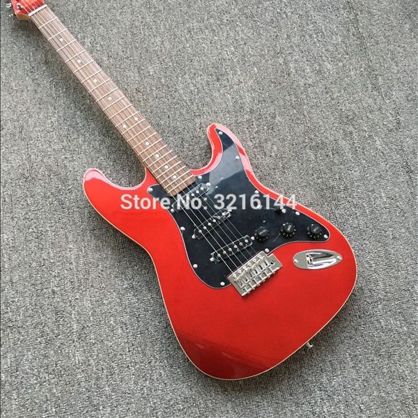 electric guitar st, metal red, all colors can be, factory wholesale and retail. black pickup. can be modified
electric guitar st, metal red, all colors can be, factory wholesale and retail. black pickup. can be modified
