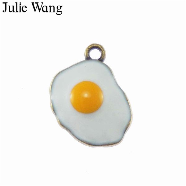 julie wang 6pcs alloy white enamel fried eggs omelette charms for neckalce pendant findings jewelry making accessories 46*16mm, Bronze;silver
julie wang 6pcs alloy white enamel fried eggs omelette charms for neckalce pendant findings jewelry making accessories 46*16mm, Bronze;silver