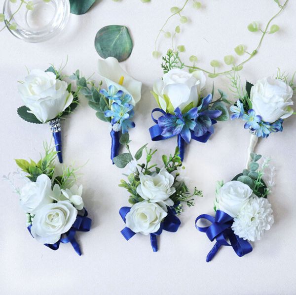 artificial flowers wrist flowers boutonnieres wedding bouquet boutonniere birdesmaid bouquet groom corsage for wedding party blue and white
artificial flowers wrist flowers boutonnieres wedding bouquet boutonniere birdesmaid bouquet groom corsage for wedding party blue and white