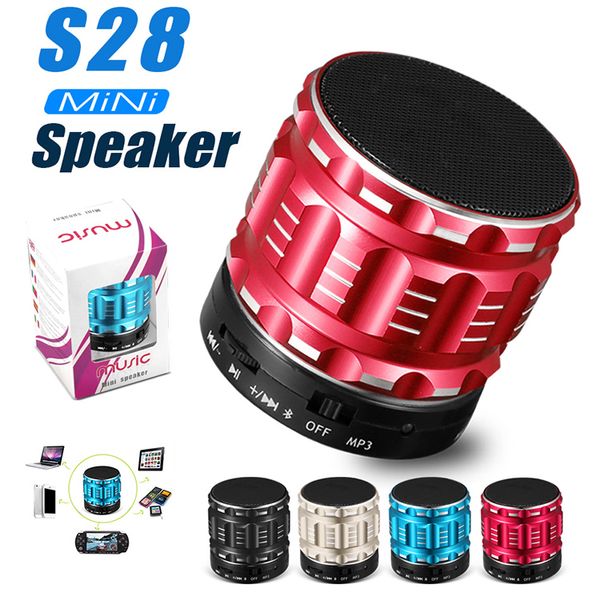 

portable wireless bluetooth speaker s28 with built in mic tf card handsmini speaker with retail box