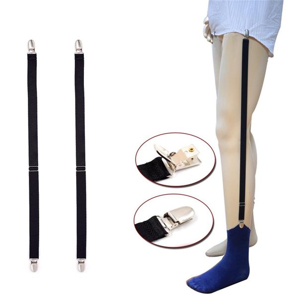 men shirt stays garters elastic polyester adjustable shirt holder belt stirrup style suspender with metal clip, Black;white
men shirt stays garters elastic polyester adjustable shirt holder belt stirrup style suspender with metal clip, Black;white