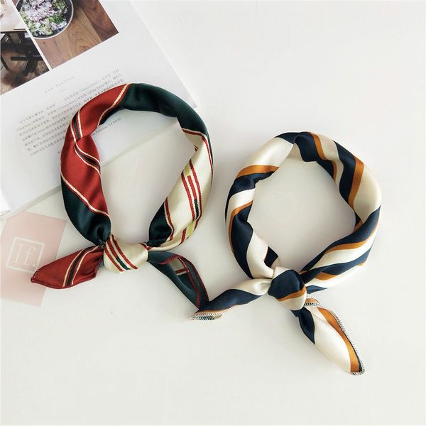 aprmhisy spring summer retro multicolor scarf women girls stripe design print silk wraps head neck hairband
aprmhisy spring summer retro multicolor scarf women girls stripe design print silk wraps head neck hairband