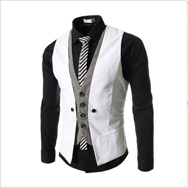2015 fashion men vest brand mens casual v-necked mixed colors men vests slim fit vests 6 color, Black;white
2015 fashion men vest brand mens casual v-necked mixed colors men vests slim fit vests 6 color, Black;white