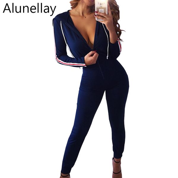 alunellay women long sleeve jumpsuit side striped female casual overalls front zipper hoodies jumpsuits v neck skinny clothing, Black;white
alunellay women long sleeve jumpsuit side striped female casual overalls front zipper hoodies jumpsuits v neck skinny clothing, Black;white