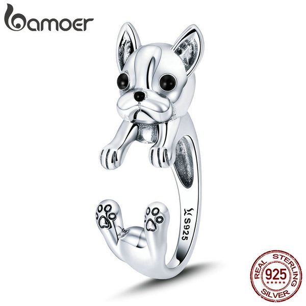 bamoer 925 sterling silver french bulldog animal female finger rings for women adjustable size sterling silver jewelry scr411 c18110801, Slivery;golden
bamoer 925 sterling silver french bulldog animal female finger rings for women adjustable size sterling silver jewelry scr411 c18110801, Slivery;golden