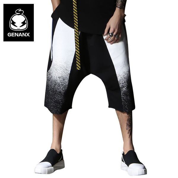 genanx brand pants men hip-hop contrast color men clothes 2018 korean pants printed seven cents trousers loose size m-xxl, Black
genanx brand pants men hip-hop contrast color men clothes 2018 korean pants printed seven cents trousers loose size m-xxl, Black
