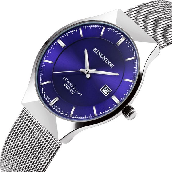 wengle new 2018 kingnuos fashion sell well slim mesh belt calendar waterproof concise men quartz watch, Slivery;brown
wengle new 2018 kingnuos fashion sell well slim mesh belt calendar waterproof concise men quartz watch, Slivery;brown