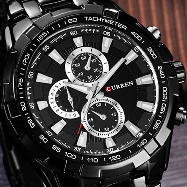 2017 luxury black curren full steel quartz watch men casual wristwatch dress clock male relogio masculino 8023, Slivery;brown
2017 luxury black curren full steel quartz watch men casual wristwatch dress clock male relogio masculino 8023, Slivery;brown