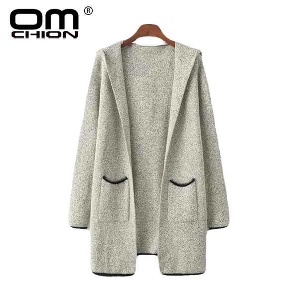 omchion casaco feminino 2018 new winter hooded long cardigan women casual loose pockets sweater jacket knit thick jumper lp134, White;black
omchion casaco feminino 2018 new winter hooded long cardigan women casual loose pockets sweater jacket knit thick jumper lp134, White;black