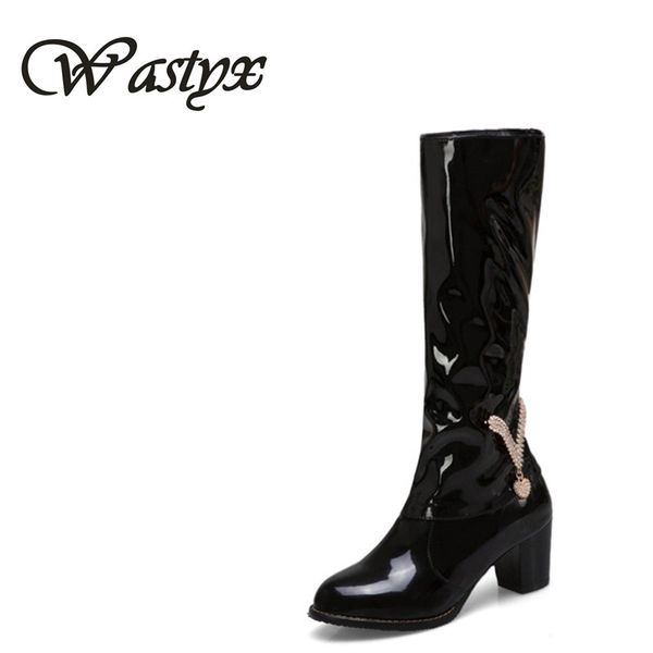 wastyx big size 34-48 women knee high boots fur inside warm winter boots side zipper thick high heels shoes platform footwear, Black
wastyx big size 34-48 women knee high boots fur inside warm winter boots side zipper thick high heels shoes platform footwear, Black