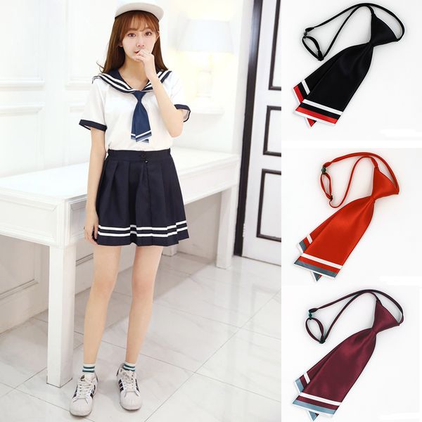 2018 veektie women necktie for sailor suit shirt zipper bowtie jk style lovely bow tie school uniform stundet butterfly black, Black;blue
2018 veektie women necktie for sailor suit shirt zipper bowtie jk style lovely bow tie school uniform stundet butterfly black, Black;blue