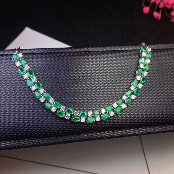 elegant 2 row chain natural green emerald bracelet natural gemstone bracelet s925 silver female wedding gift jewelry, Golden;silver
elegant 2 row chain natural green emerald bracelet natural gemstone bracelet s925 silver female wedding gift jewelry, Golden;silver