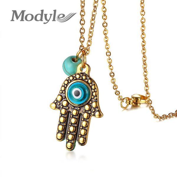 modyle hamsa pendant for women jewelry hand shape with stone eye charm gold color stainless steel female necklace, Silver
modyle hamsa pendant for women jewelry hand shape with stone eye charm gold color stainless steel female necklace, Silver