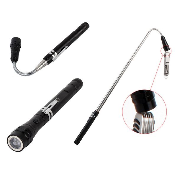outdoor camping portable tactical flashlight torch spotlight 3 led telescopic flexible magnetic led work light for car pick up tool
outdoor camping portable tactical flashlight torch spotlight 3 led telescopic flexible magnetic led work light for car pick up tool